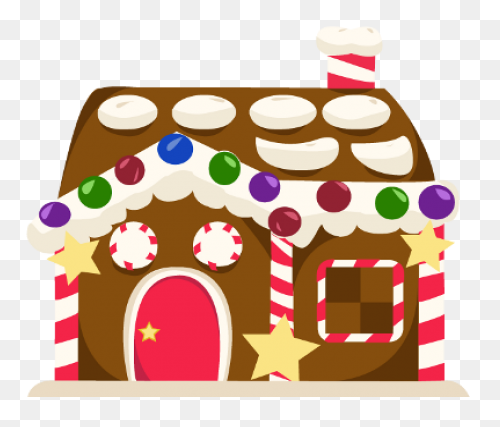 Transparent Gingerbread House Png C