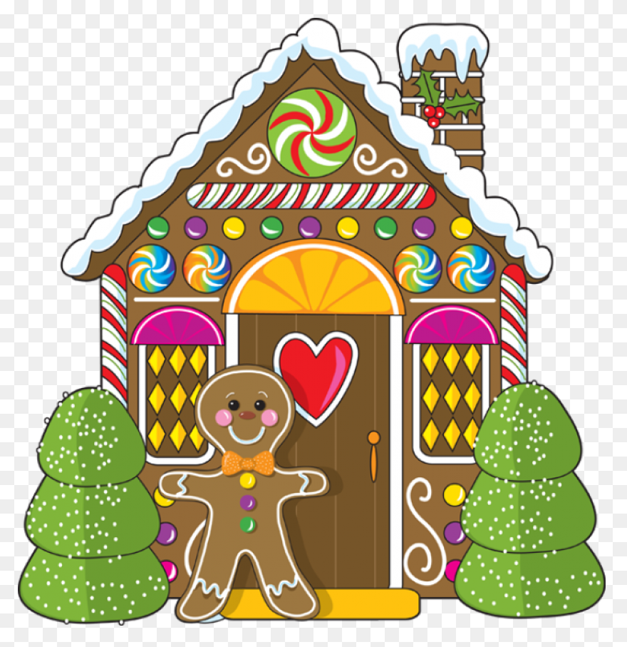 Transparent Gingerbread House Png C