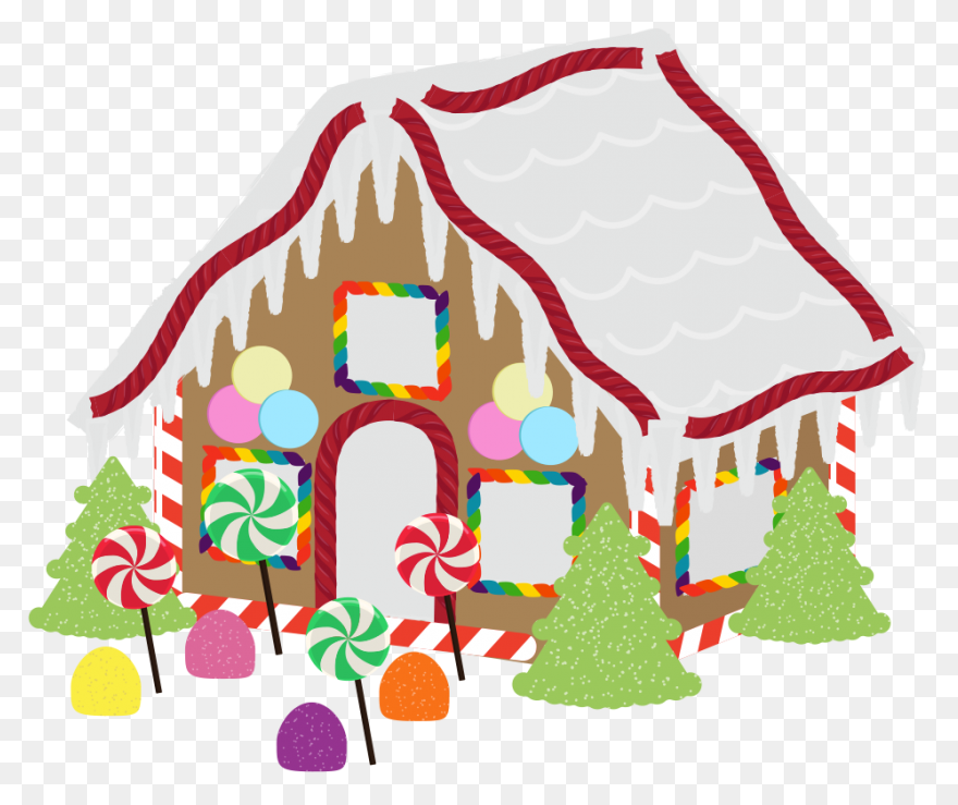 Transparent Gingerbread House Png C