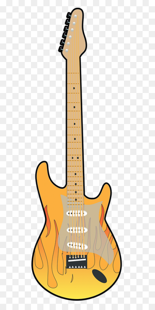 Gitar Cartoon - ClipartFlare