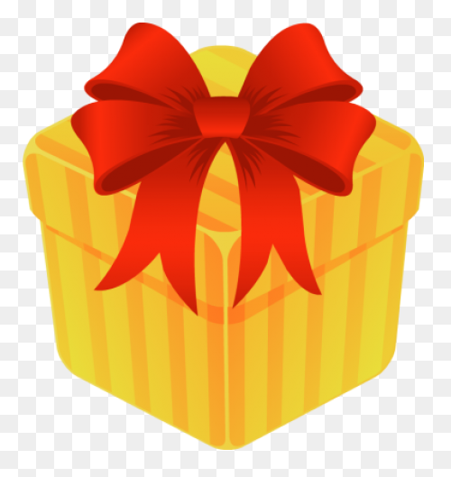 Gift Box With Blue Bow Free Clipart
