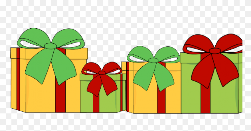 Gift Box With Blue Bow Free Clipart