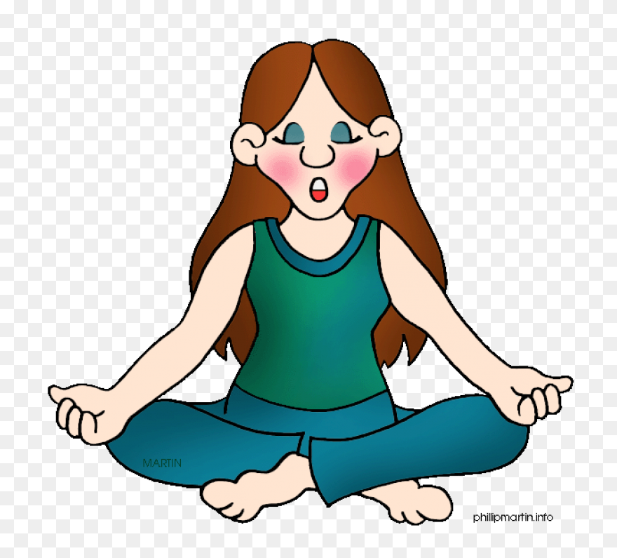 Girl Sitting In Yoga Pose - Girl Sitting