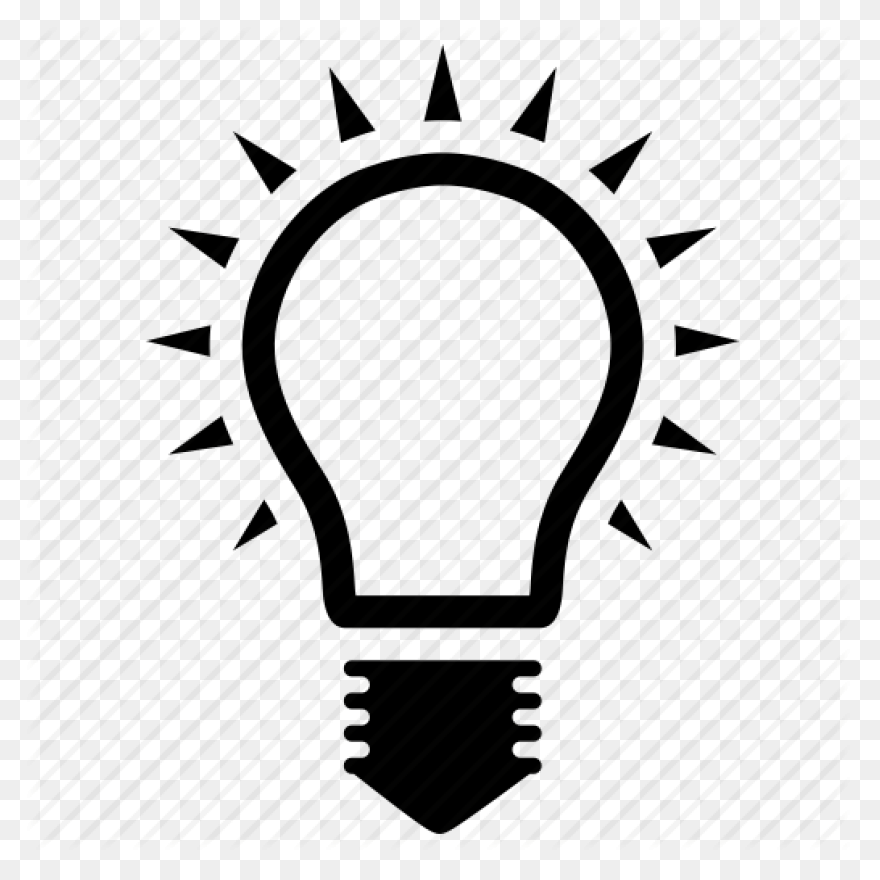 Glowing Yellow Light Bulb | Clipart
