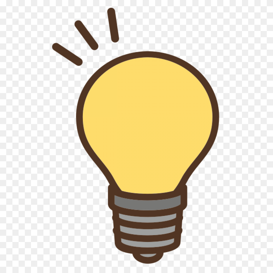 Glowing Yellow Light Bulb | Clipart