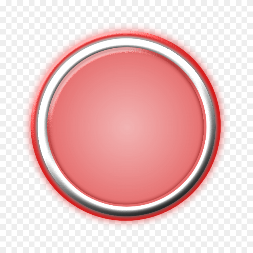 Red Button With Internal Light - Glowing Light