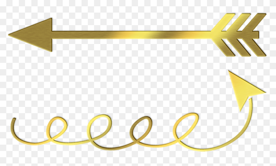 Decorative Line Gold Clipart & 