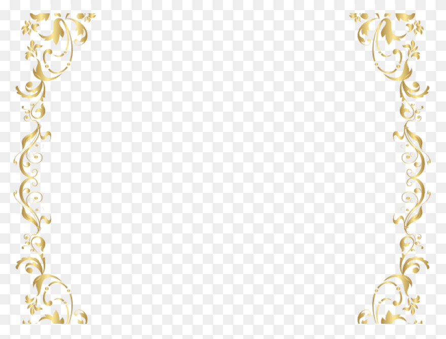 Decorative Line Gold Clipart & 