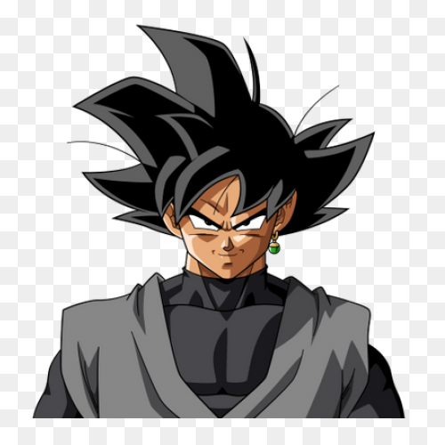 Black Goku Face Png Stickpng - Goku Black