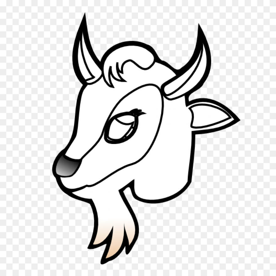 Goats Head Clipart Dairy Goat - Goa