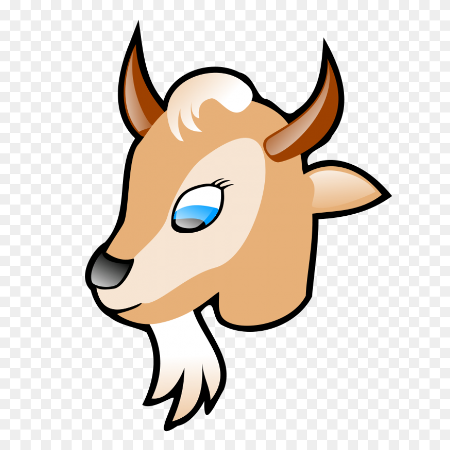 Goats Head Clipart Dairy Goat - Goa