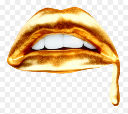 Gold Teeth Mouth Png - Gold Poster 
