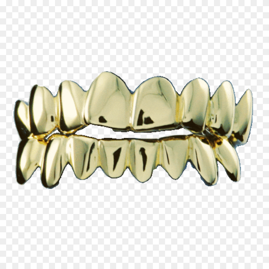 Gold Teeth Mouth Png - Gold Poster 