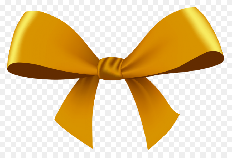 Gold Bow Bow Clipart, Satin Bows, R
