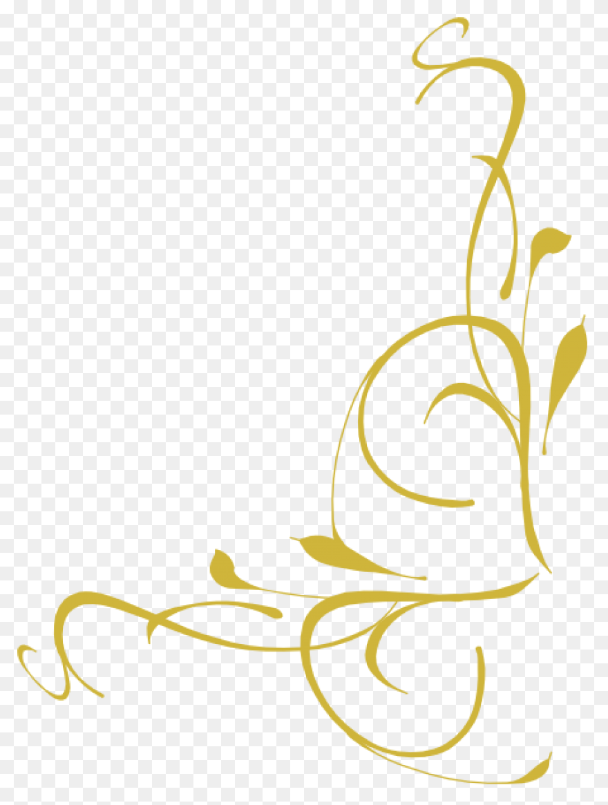 Black And Gold Swirls Clip Art At C