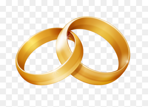 Wedding Rings Leaves White And - Gold Ring
