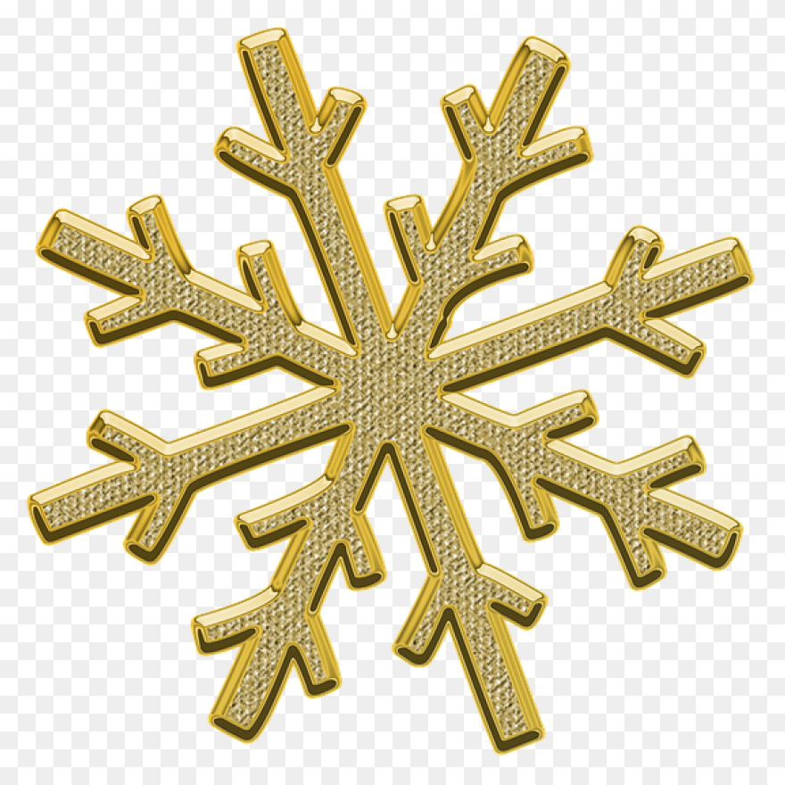 Free Snowflake Cliparts Gold, Downl