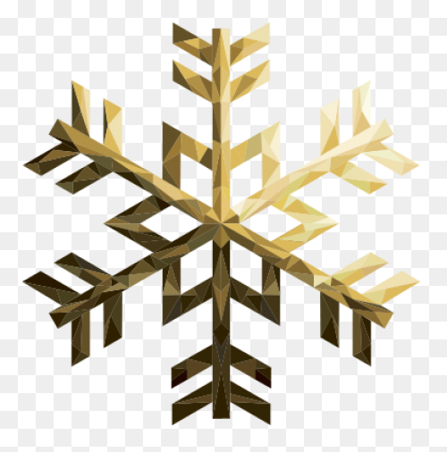 Free Snowflake Cliparts Gold, Downl