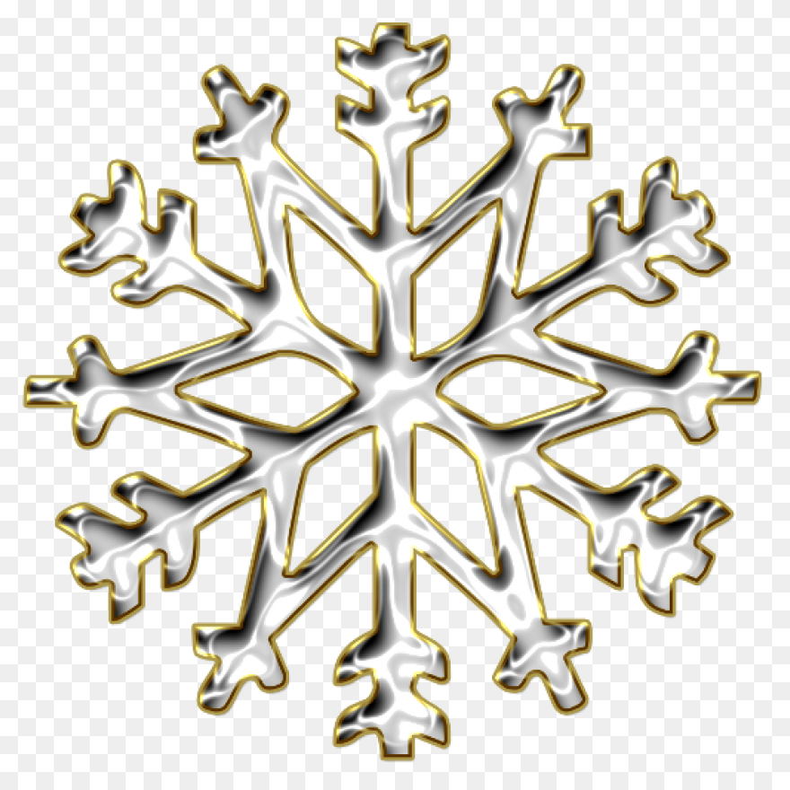 Free Snowflake Cliparts Gold, Downl
