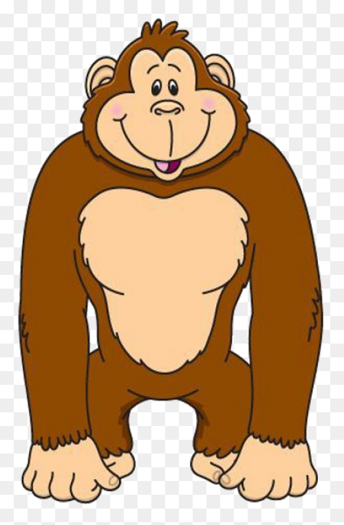 Gorilla Cartoon Transparent Backgro