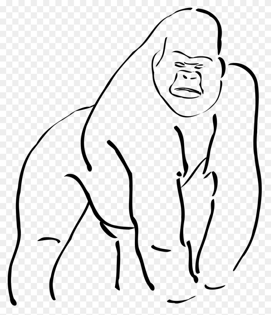 Gorilla Cartoon Transparent Backgro