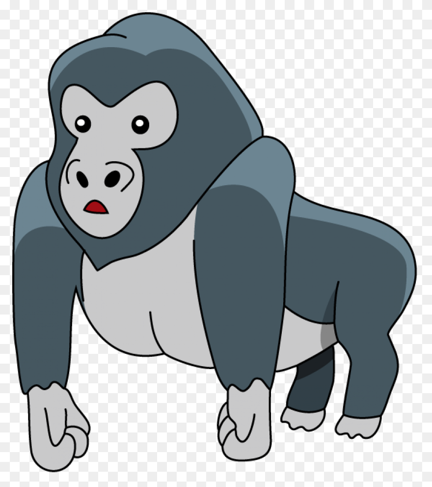 Gorilla Cartoon Transparent Backgro