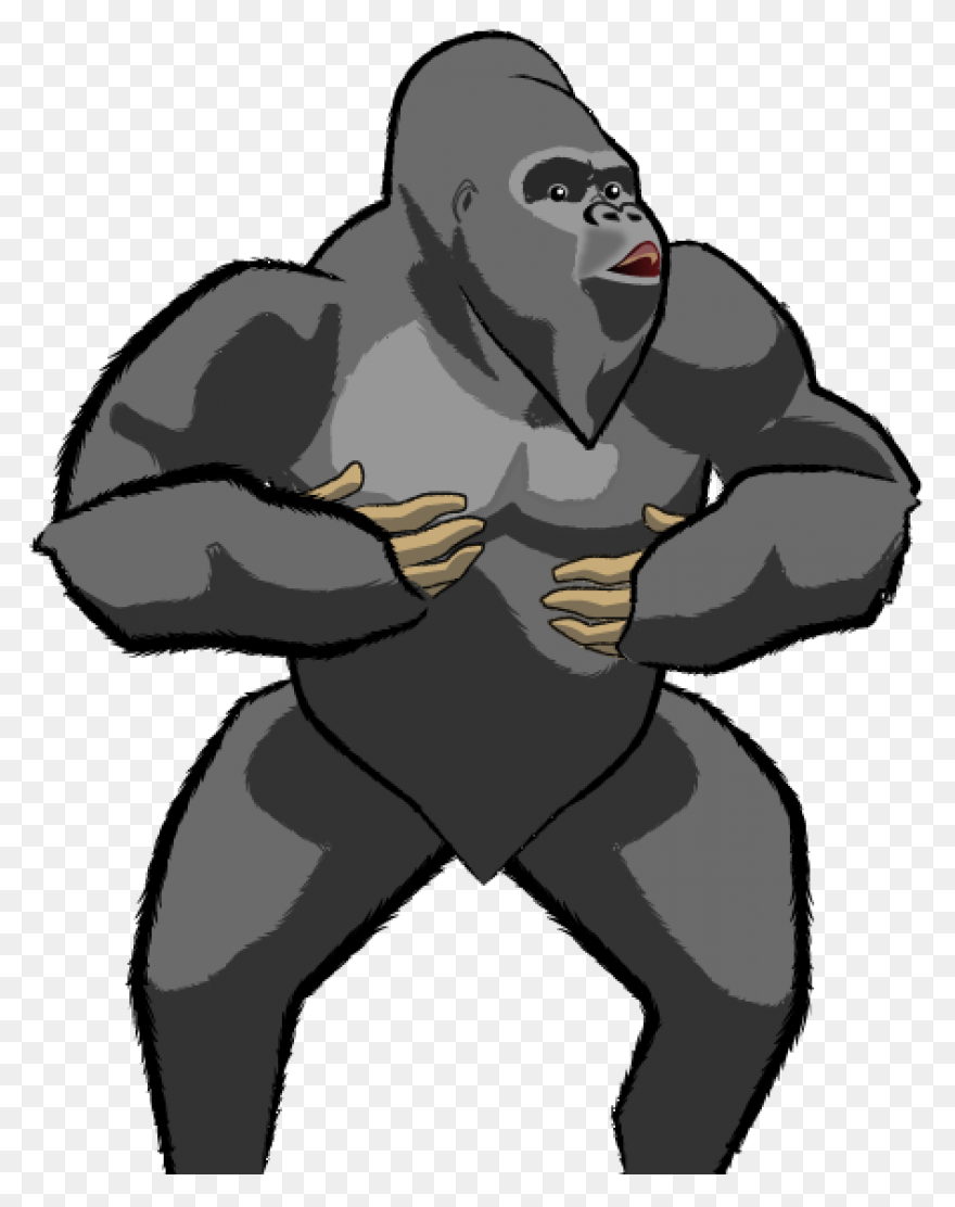Gorilla Cartoon Transparent Backgro