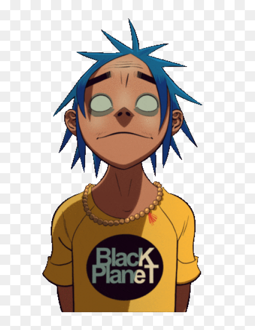 Tongue Out Sticker By Gorillaz For 