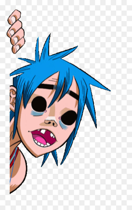 Tongue Out Sticker By Gorillaz For 