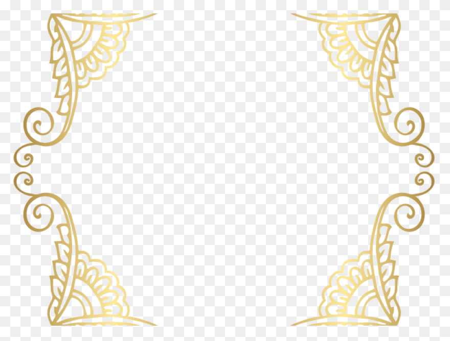 Free Gold Glitter Border Transparen