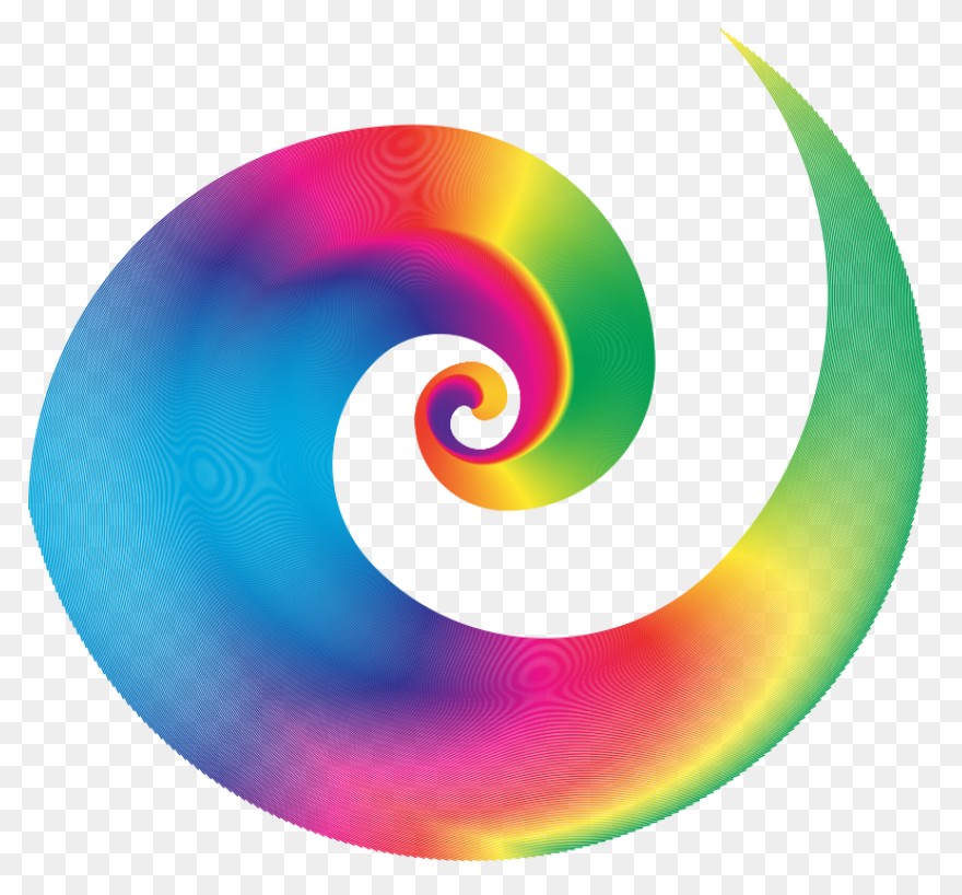 Golden Ratio Spiral Stylized - Clip