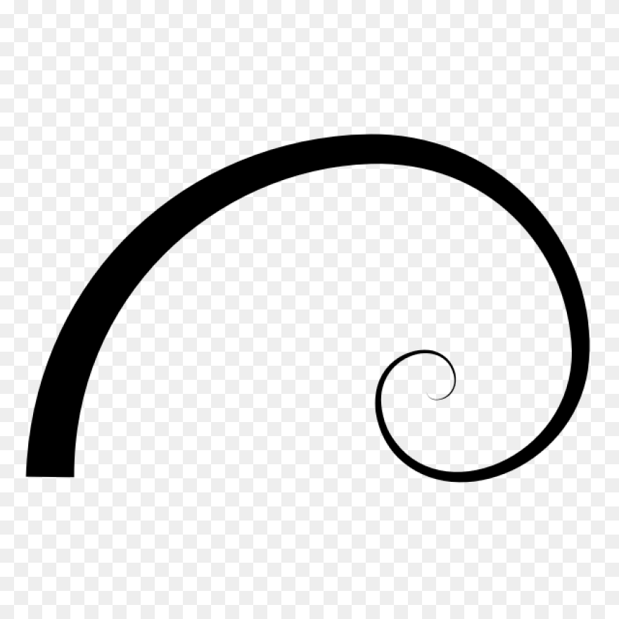 Golden Ratio Spiral Stylized - Clip