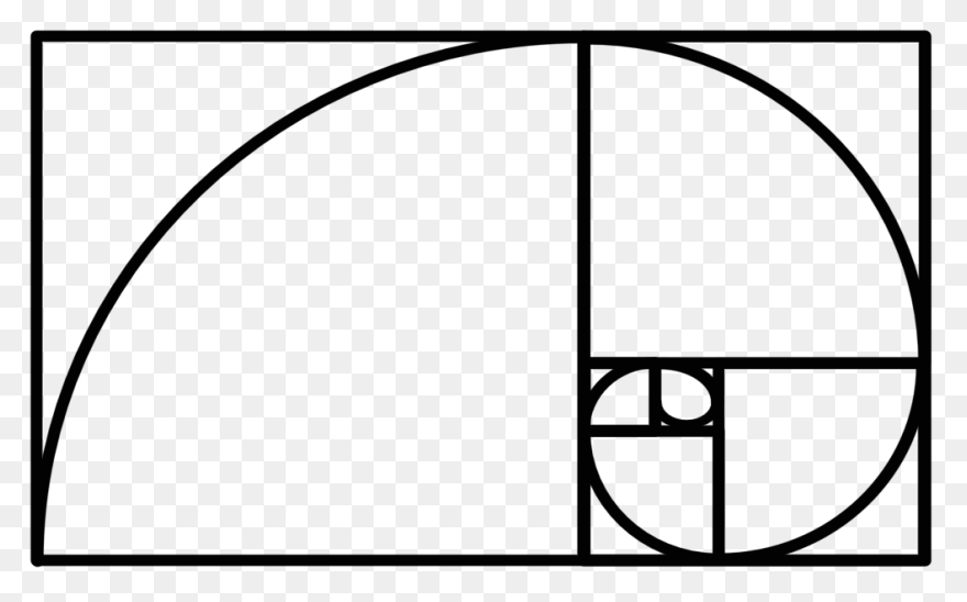 Golden Ratio Spiral Stylized - Clip