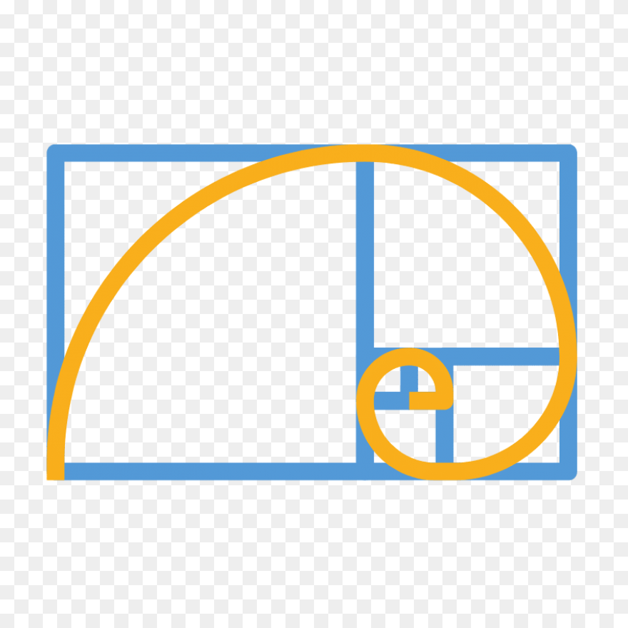 Golden Ratio Spiral Stylized - Clip