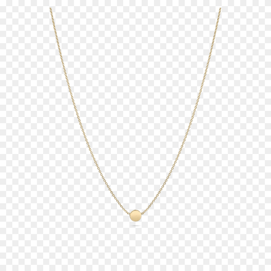 Tiny Dot Necklace – Stone - Gold Necklace