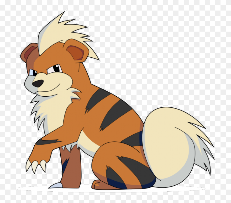 Growlithe Pokemon Png Clipart Background - Growlithe