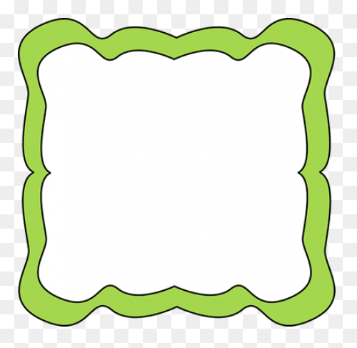 Download Green Curvy Frame Curvy - Green Border
