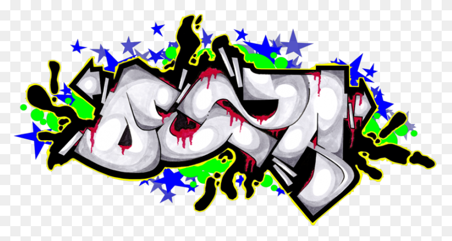 Clipart Cool Art Design Alphabet - Graffiti Art