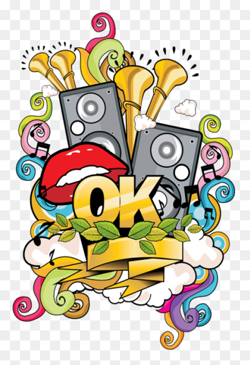 Musical Graffiti Wall Sticker - Graffiti Art