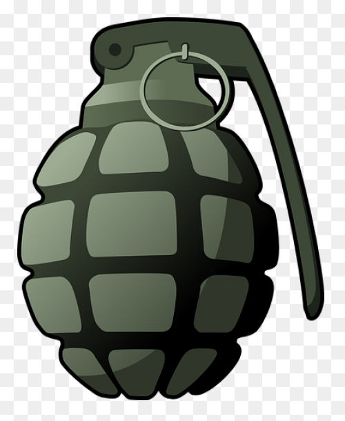 Transparent Hand Grenade Clipart, H