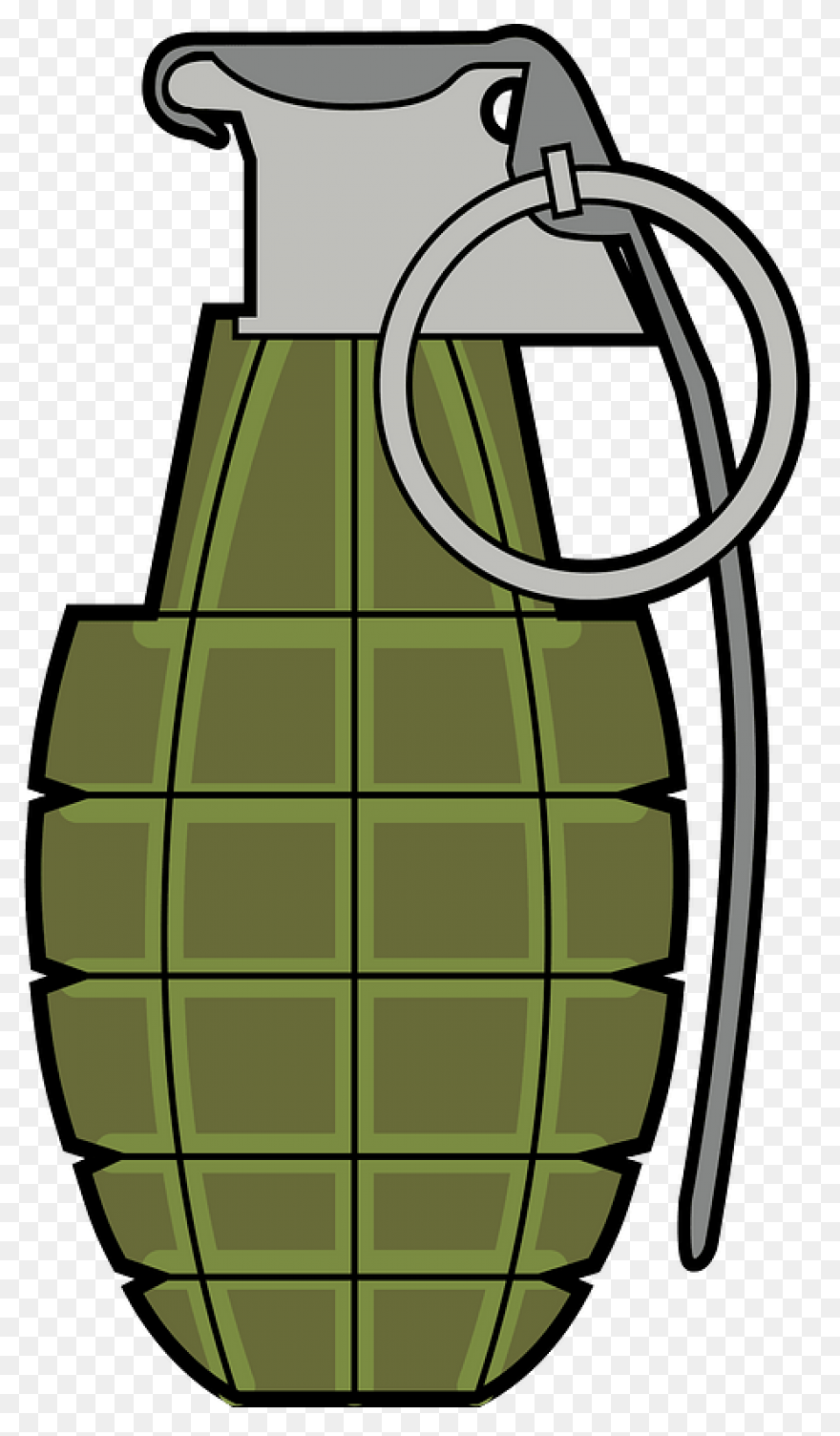Transparent Hand Grenade Clipart, H