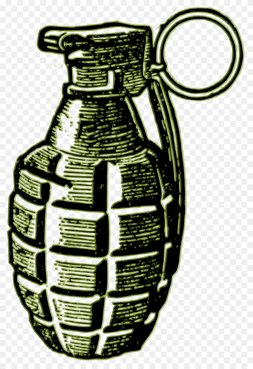  Hand Grenade Clipart Hand - Grenade