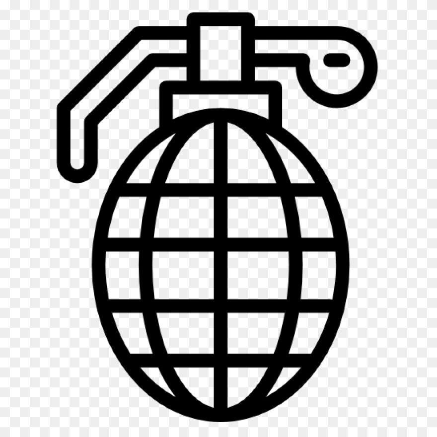 Transparent Hand Grenade Clipart, H