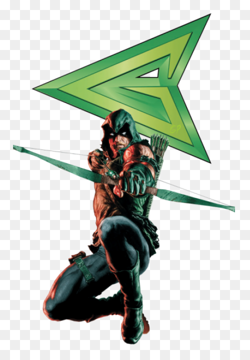 Green Arrow Comic Png Clipart Black