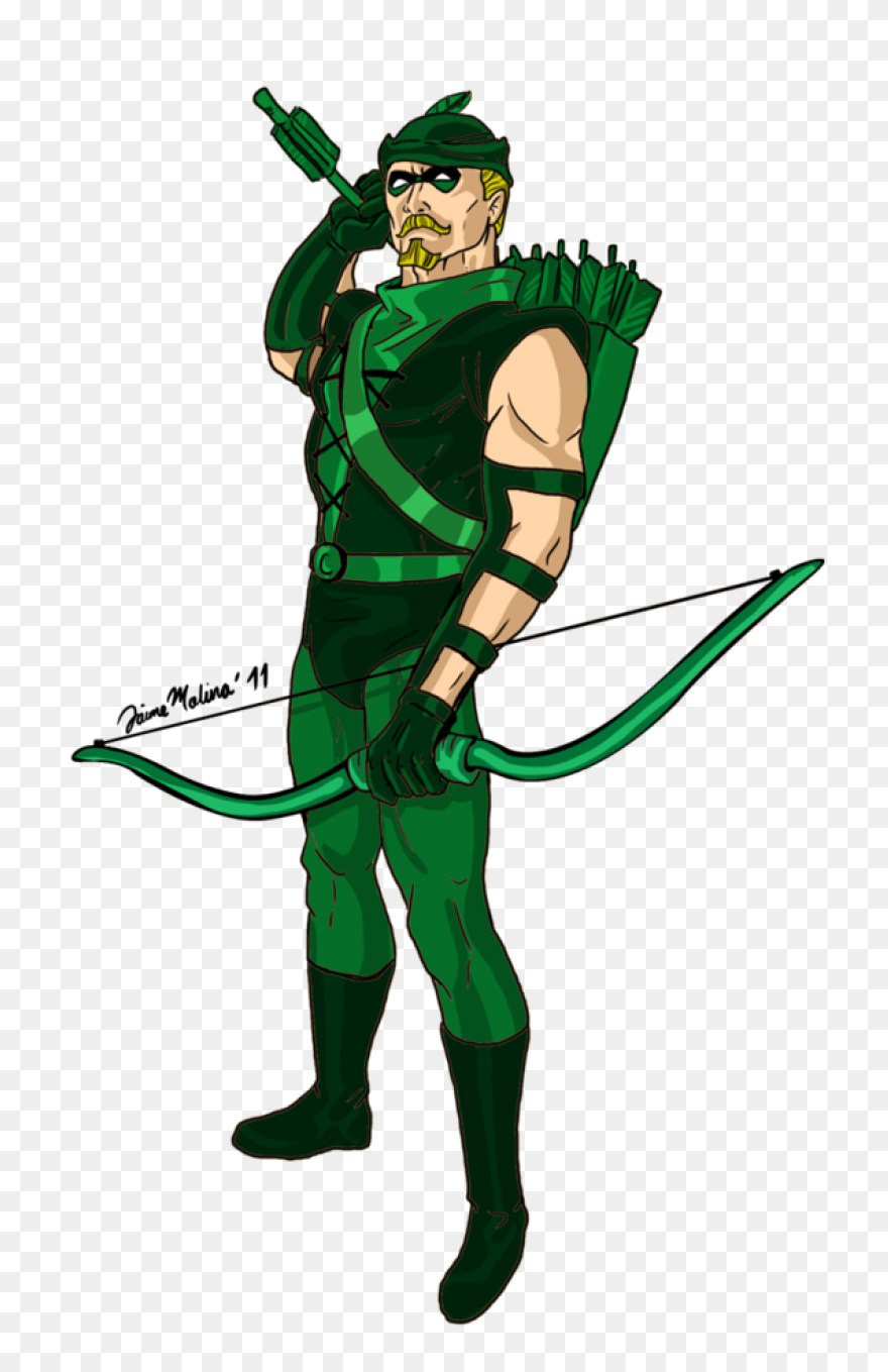 Green Arrow Comic Png Clipart Black