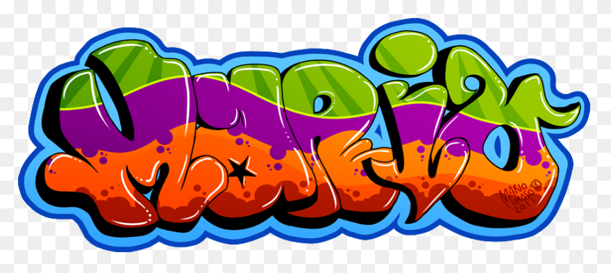 Graffiti Personalized Vinyl Wall Ar