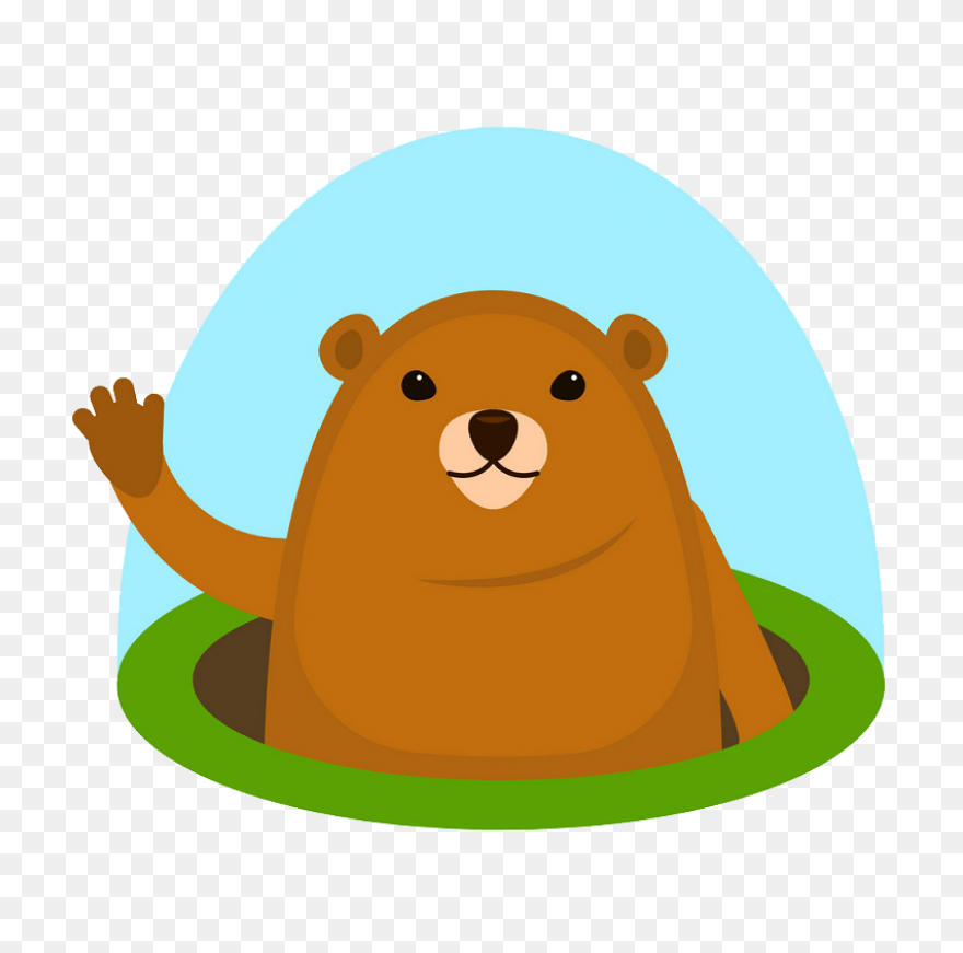 Happy Groundhog Clip Art - Happy Gr