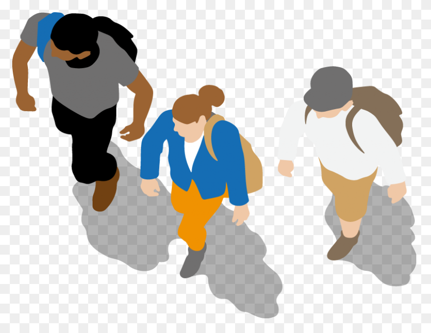 Download Group Of People Walking Cl