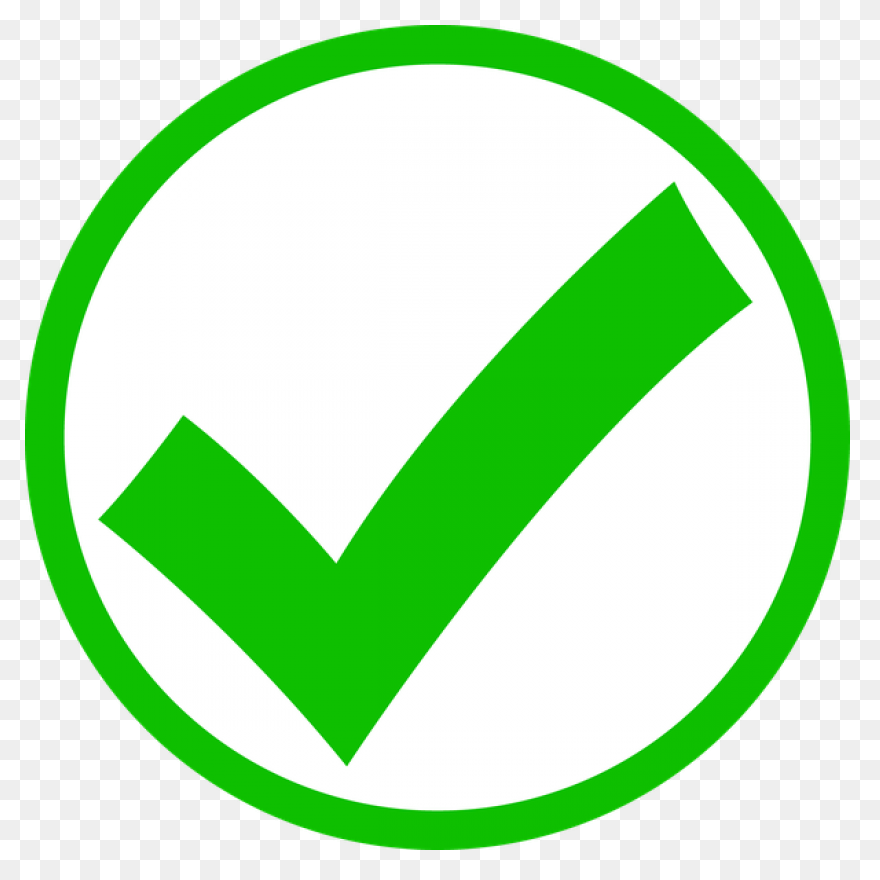 Tick Mark Symbol Icon - Transparent