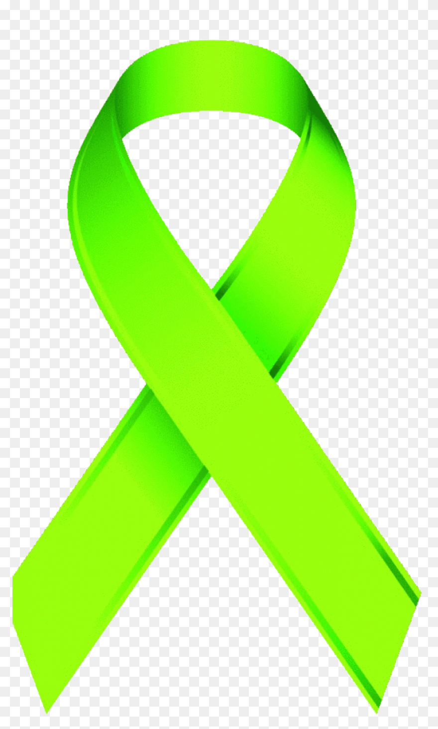 Free Green Ribbon Transparent, Down